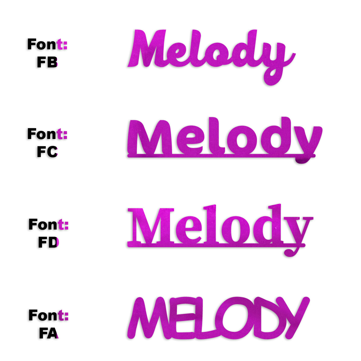 Custom-Fetti Girl - MELODY Fuchsia