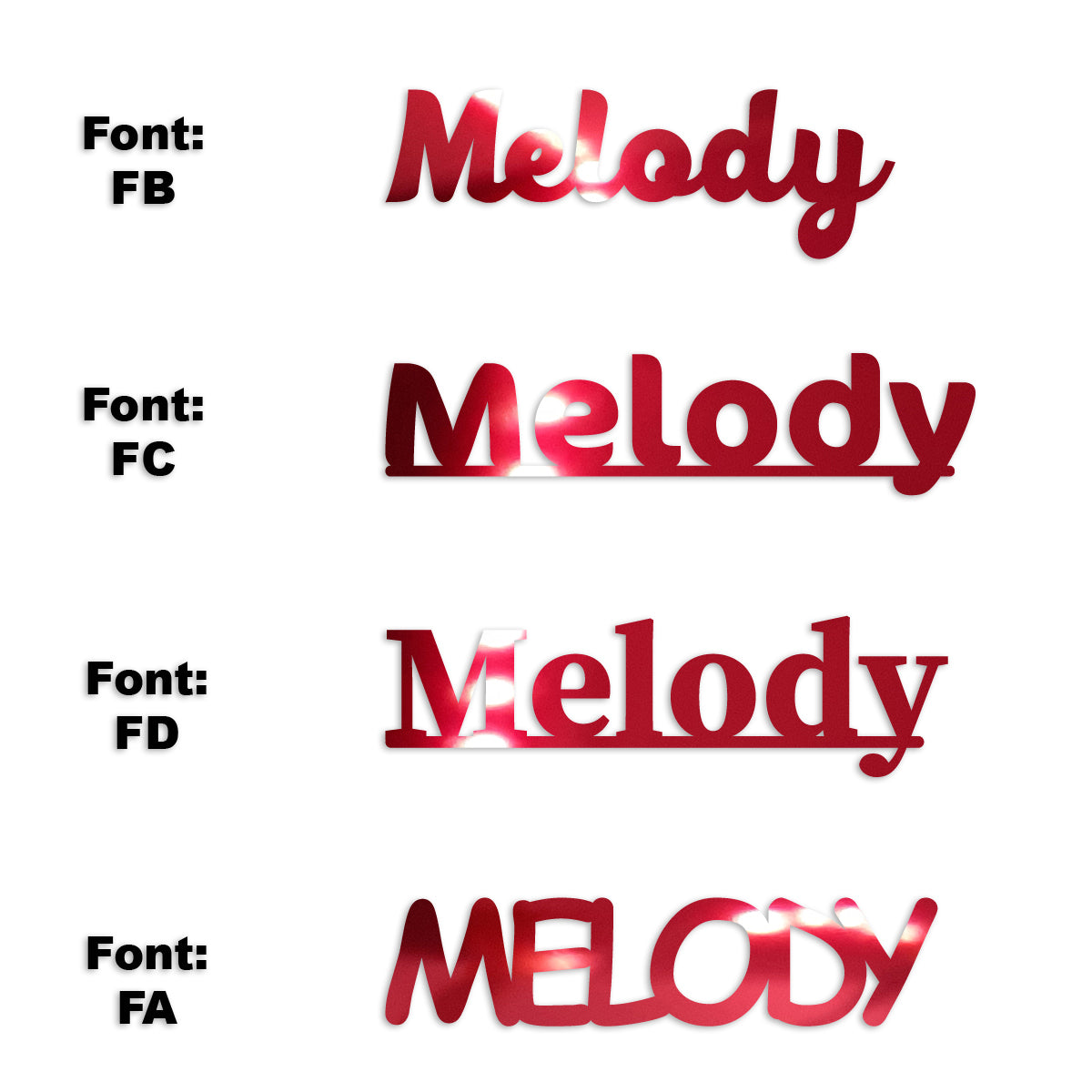 Custom-Fetti Girl - MELODY Red