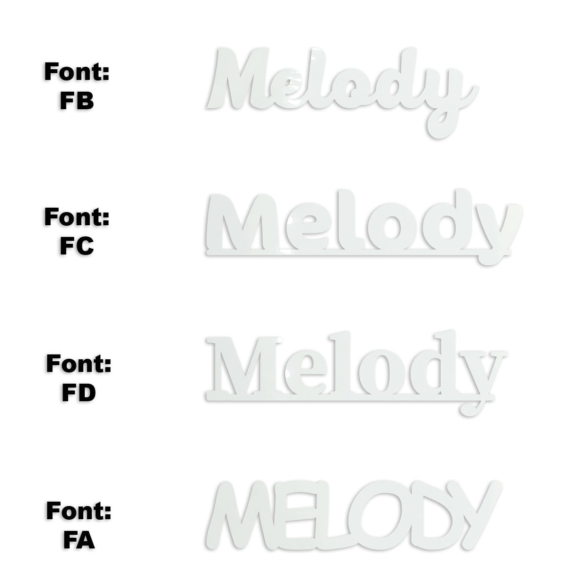 Custom-Fetti Girl - MELODY White