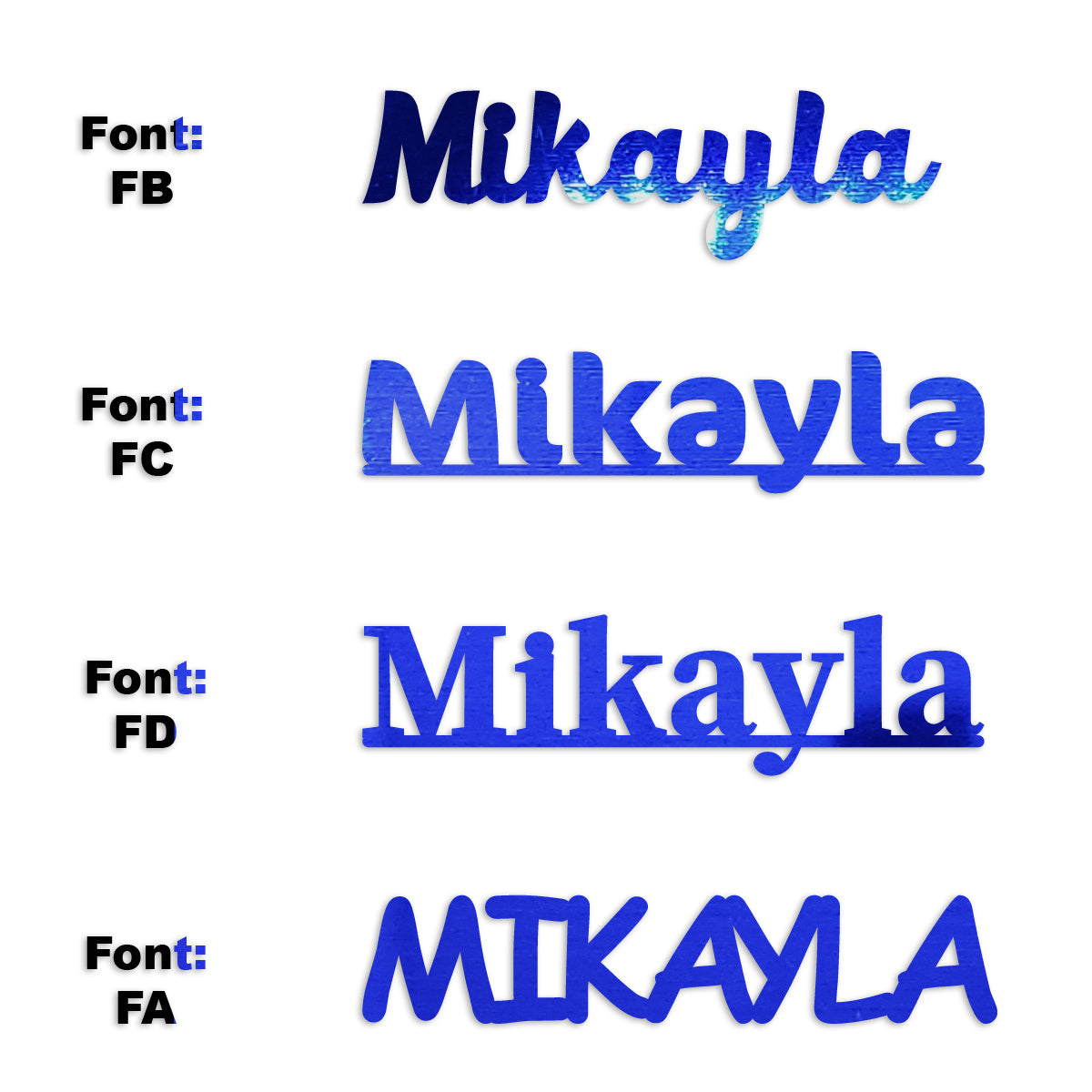 Custom-Fetti Girl - MIKAYLA Blue Royal