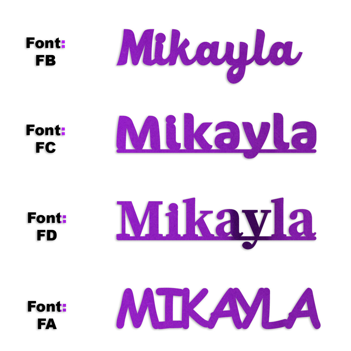 Custom-Fetti Girl - MIKAYLA Purple