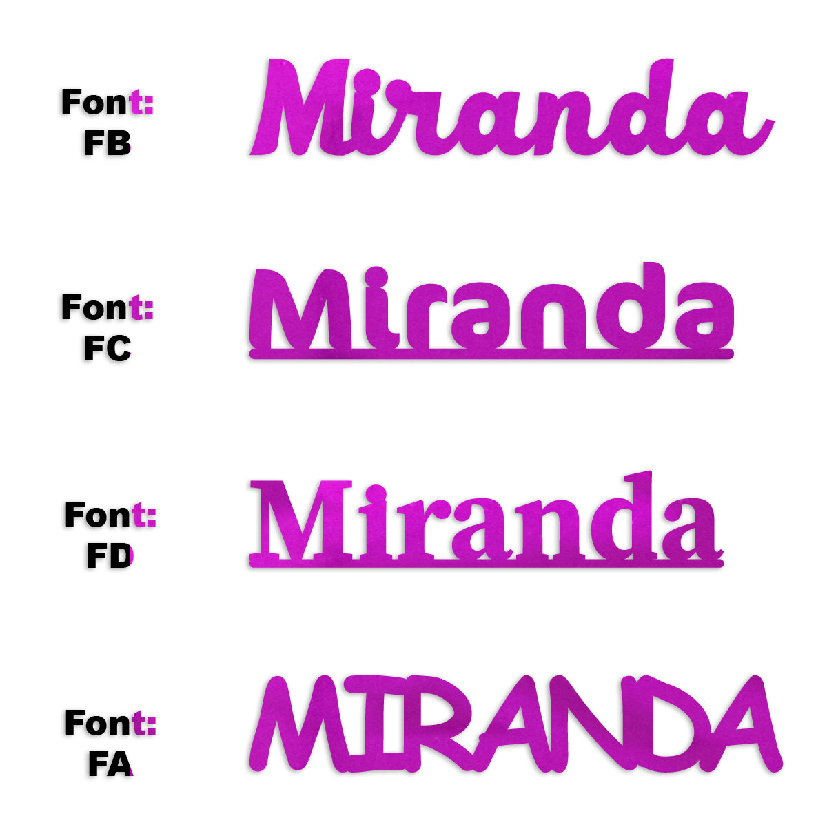 Custom-Fetti Girl - MIRANDA Fuchsia