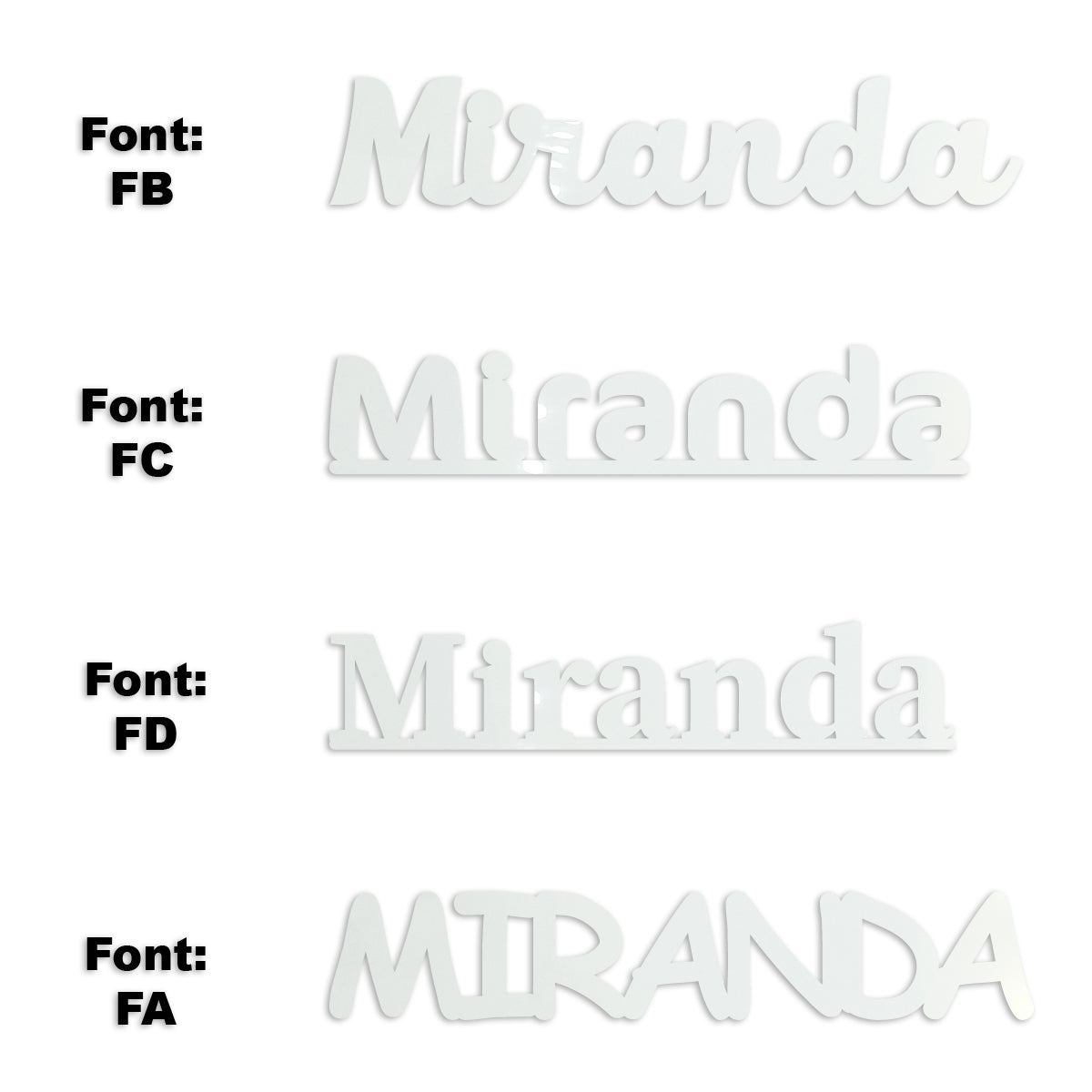 Custom-Fetti Girl - MIRANDA White