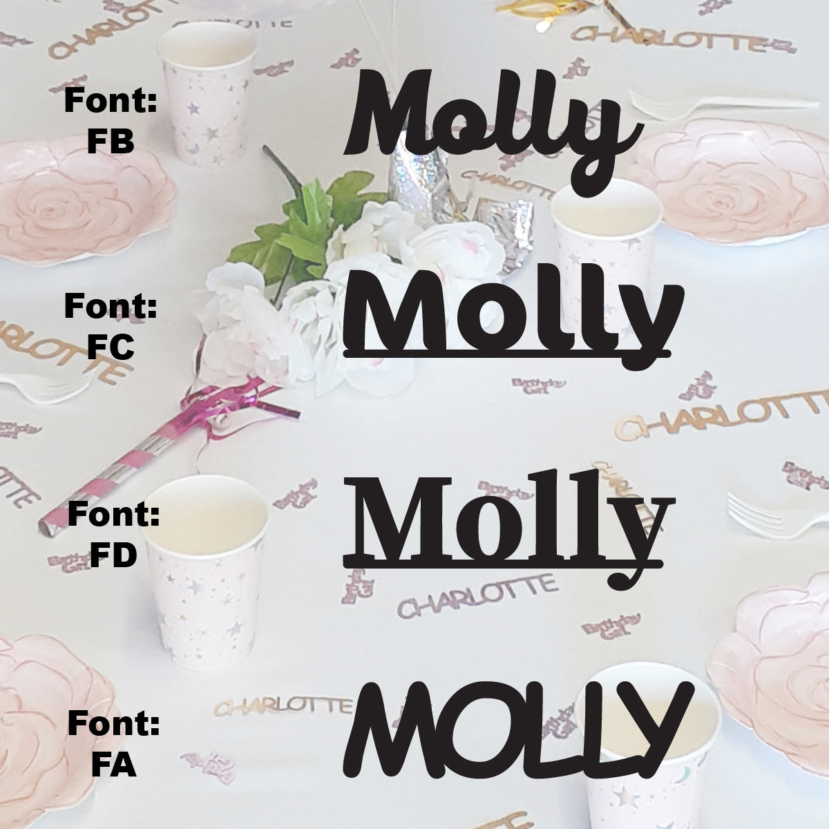 Custom-Fetti Girl - MOLLY Black