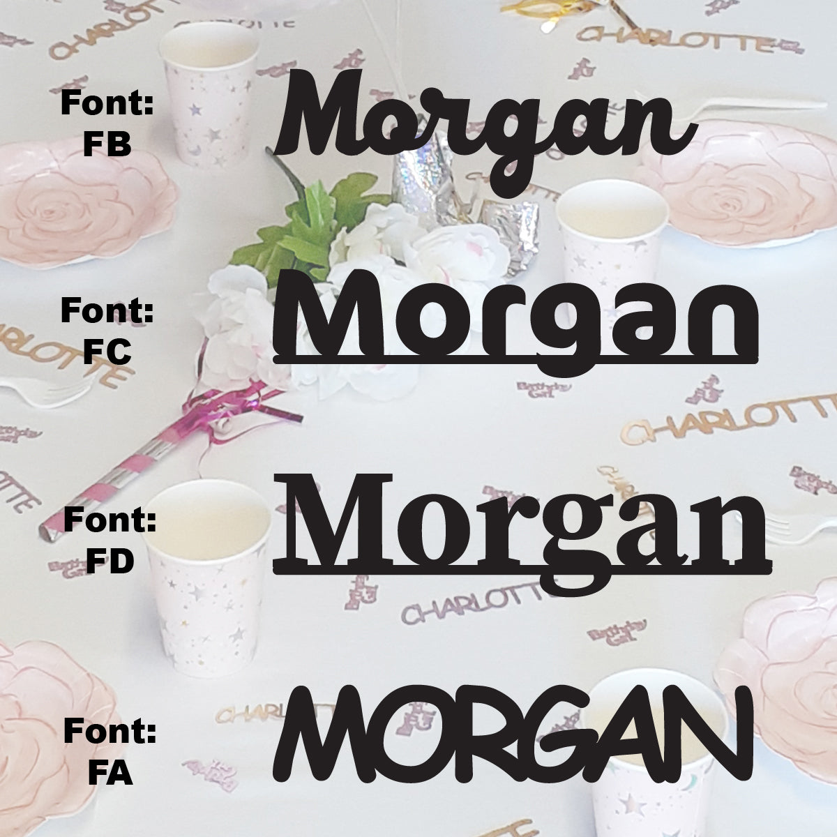 Custom-Fetti Girl - MORGAN Black