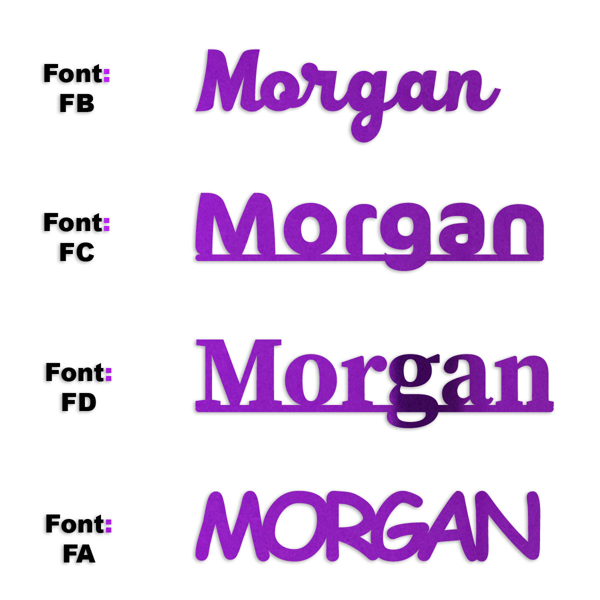 Custom-Fetti Girl - MORGAN Purple