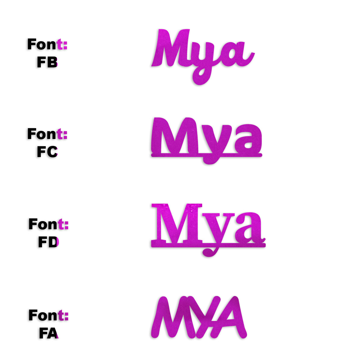 Custom-Fetti Girl - MYA Fuchsia