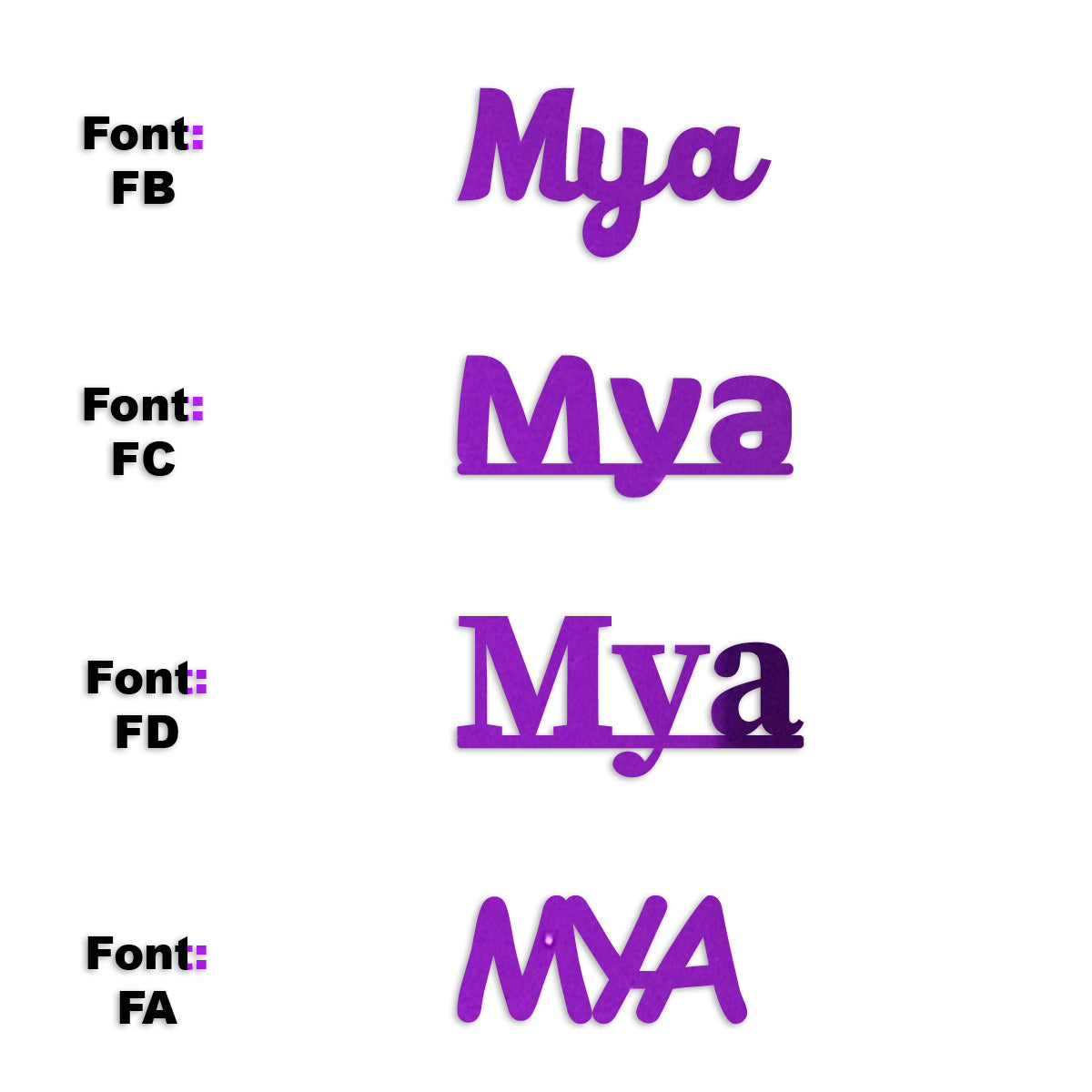 Custom-Fetti Girl - MYA Purple