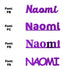 Custom-Fetti Girl - NAOMI Purple