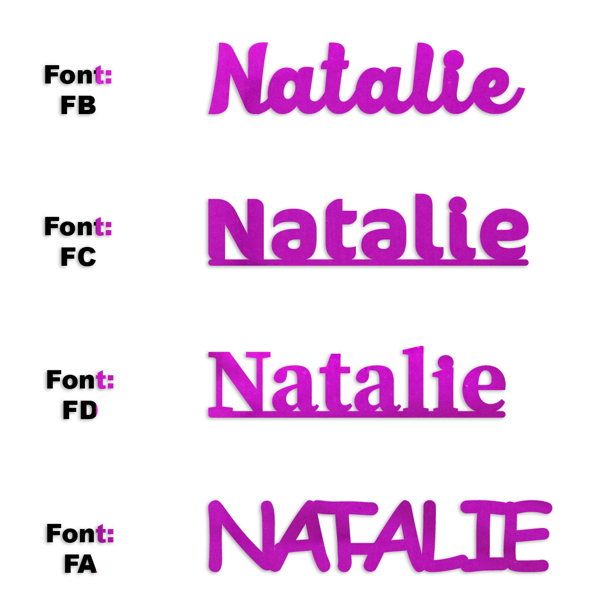 Custom-Fetti Girl - NATALIE Fuchsia