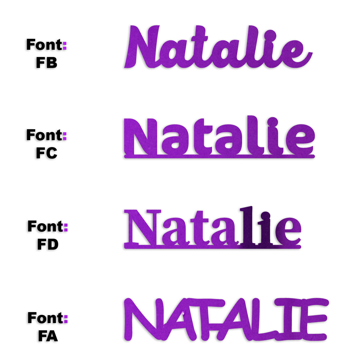 Custom-Fetti Girl - NATALIE Purple