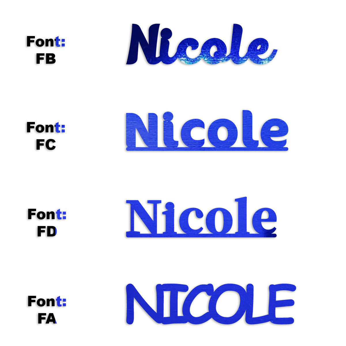 Custom-Fetti Girl - NICOLE Blue Royal