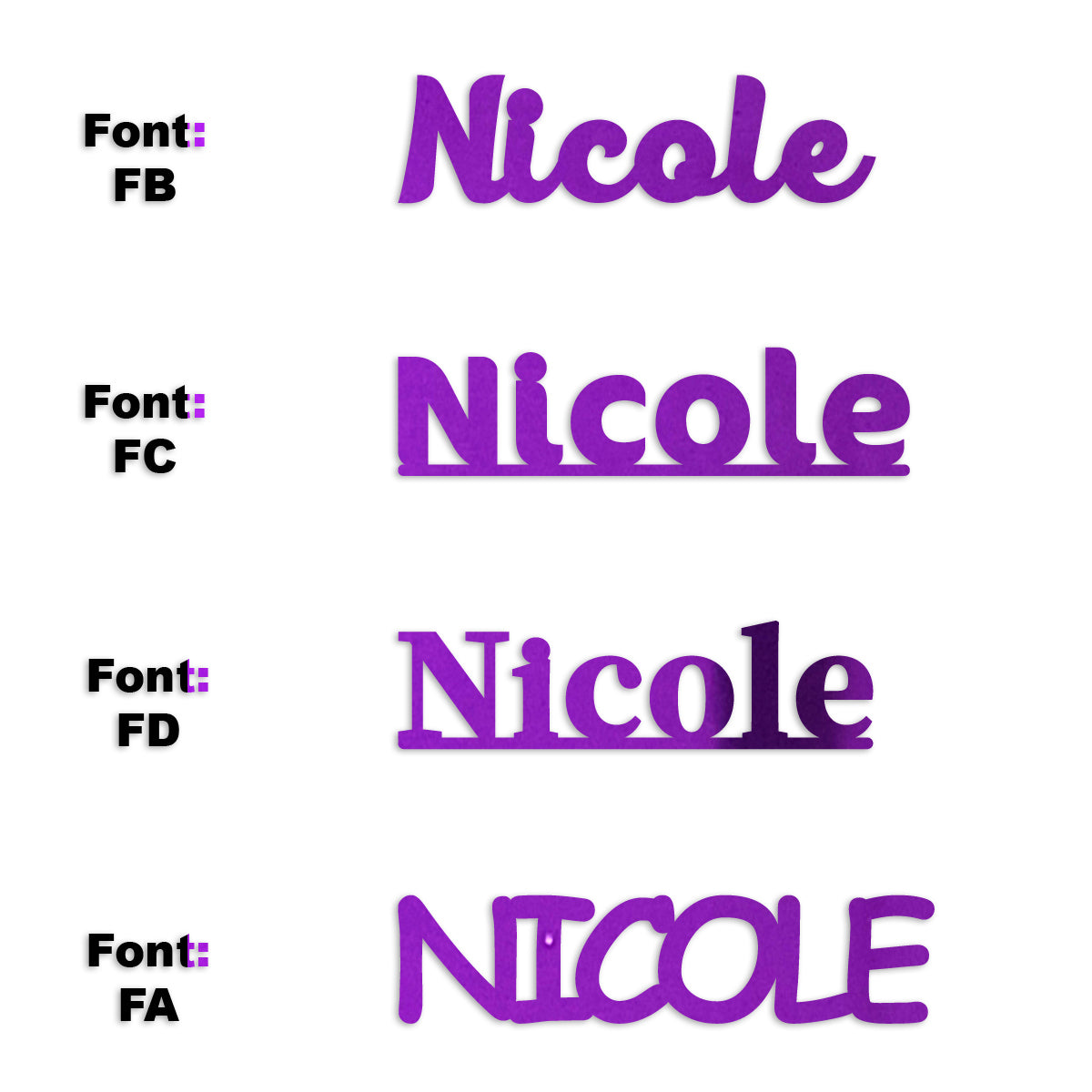 Custom-Fetti Girl - NICOLE Purple