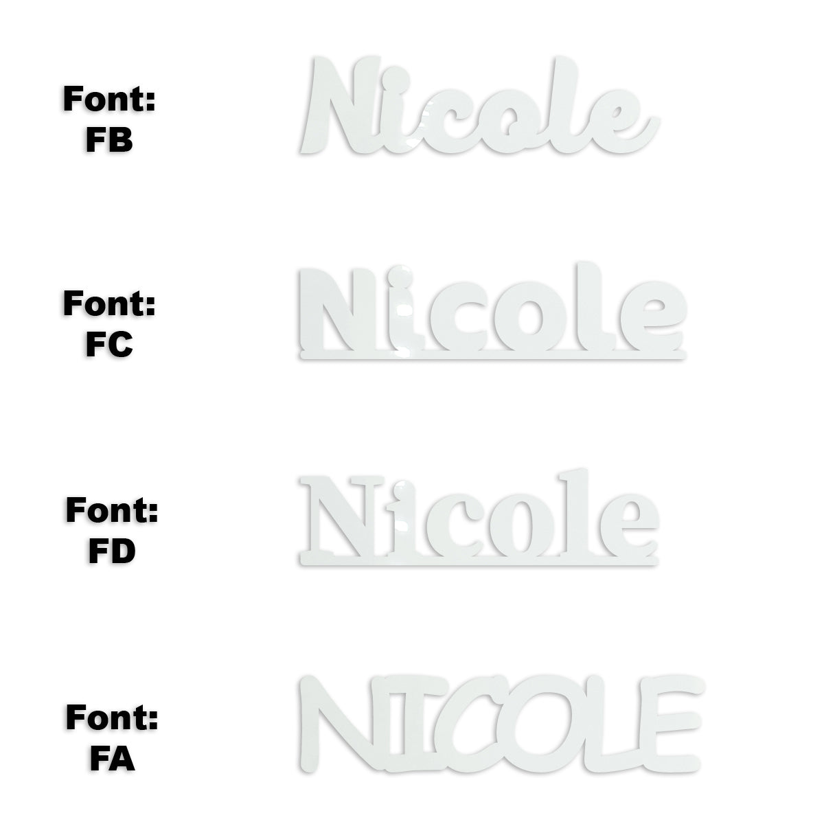 Custom-Fetti Girl - NICOLE White