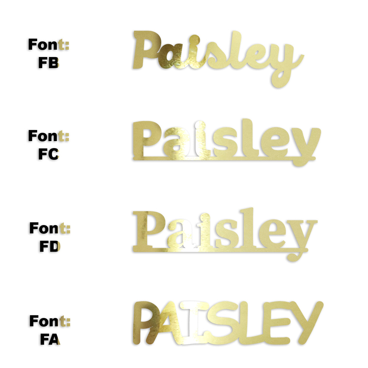 Custom-Fetti Girl - PAISLEY Gold