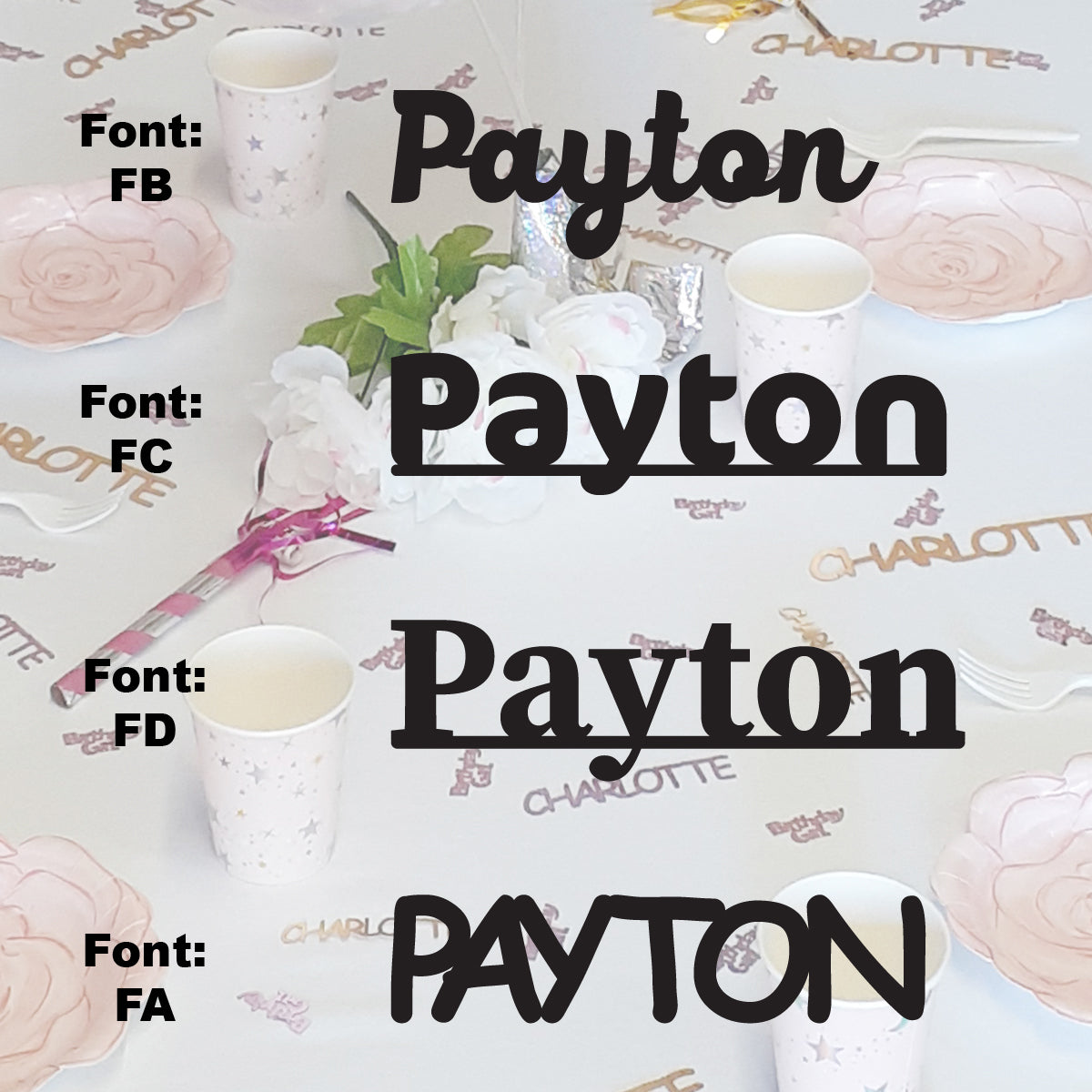 Custom-Fetti Girl - PAYTON Black