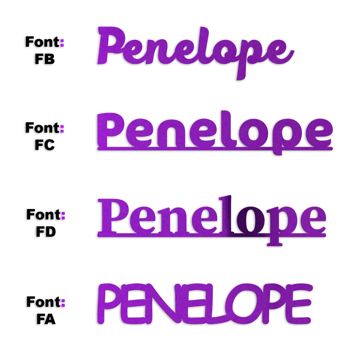 Custom-Fetti Girl - PENELOPE Purple