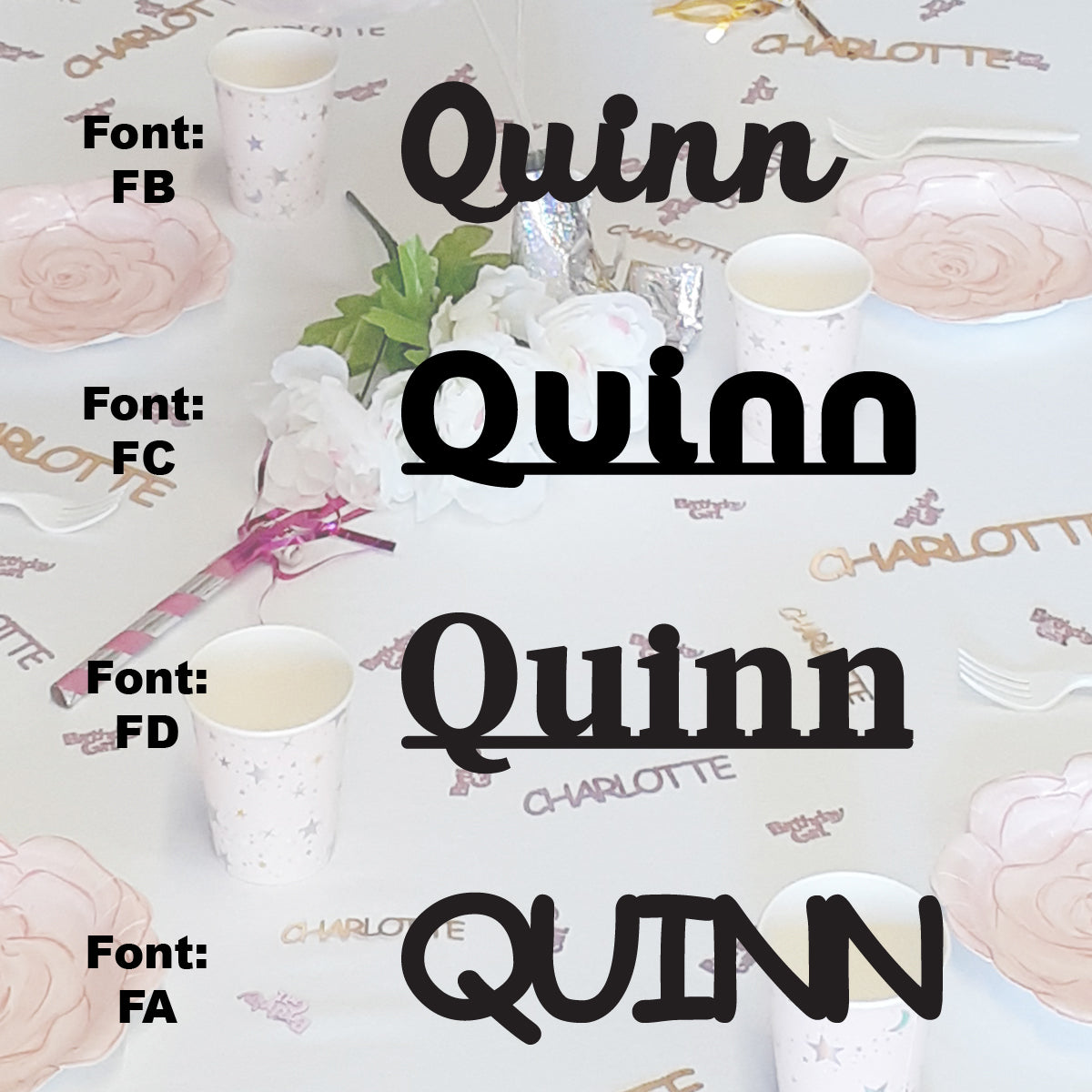 Custom-Fetti Girl - QUINN Black