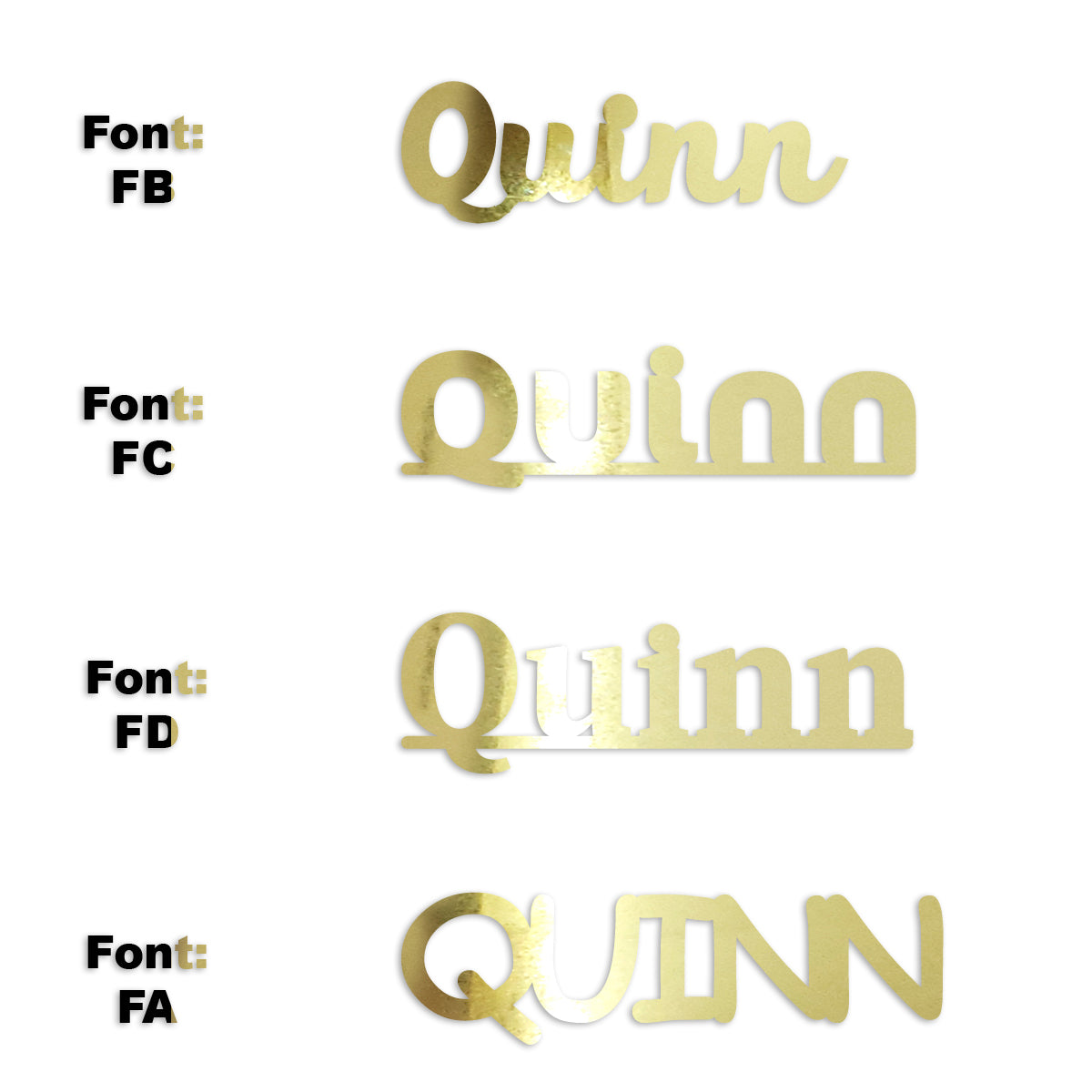 Custom-Fetti Girl - QUINN Gold