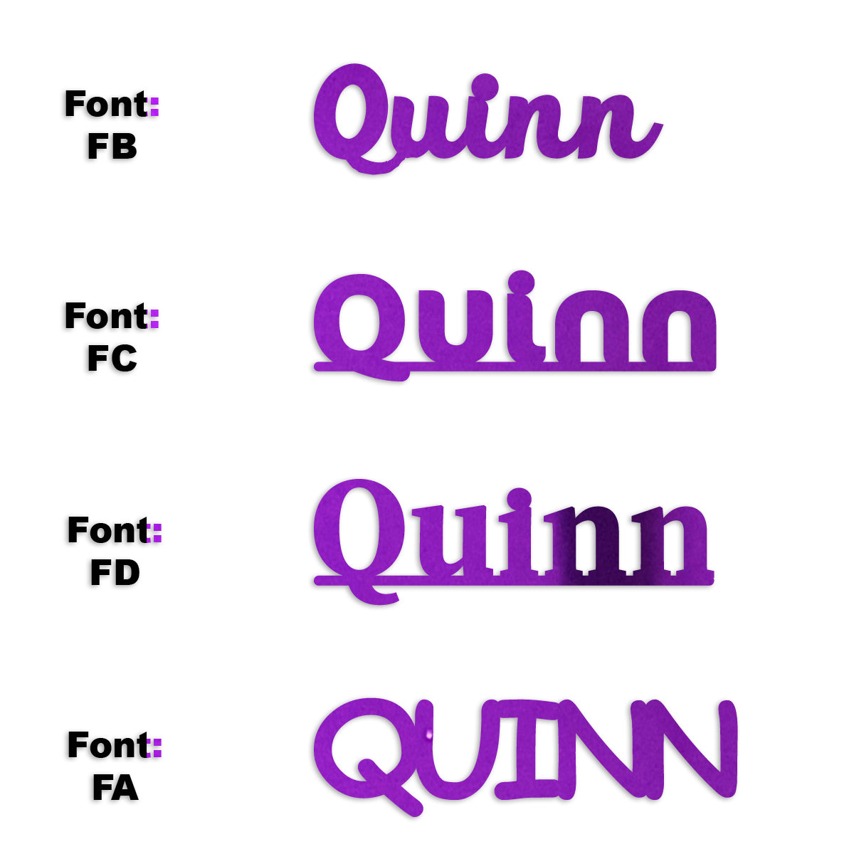 Custom-Fetti Girl - QUINN Purple