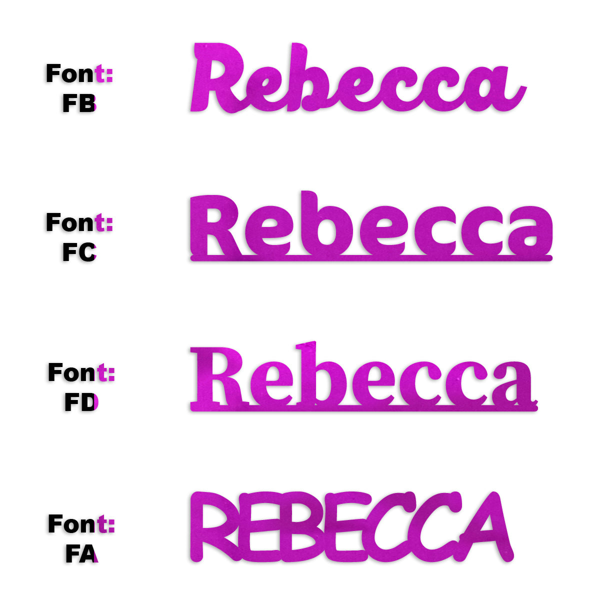 Custom-Fetti Girl - REBECCA Fuchsia