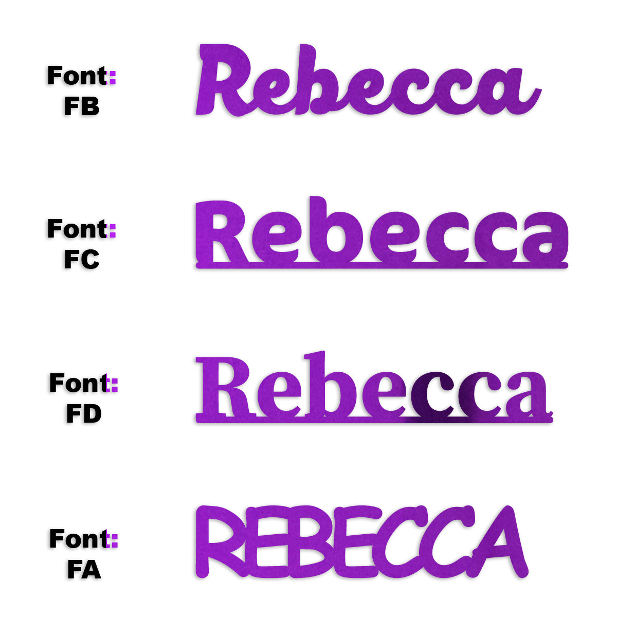 Custom-Fetti Girl - REBECCA Purple