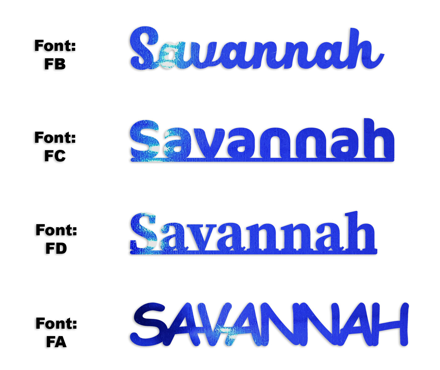 Custom-Fetti Girl - SAVANNAH Blue Royal