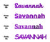 Custom-Fetti Girl - SAVANNAH Purple