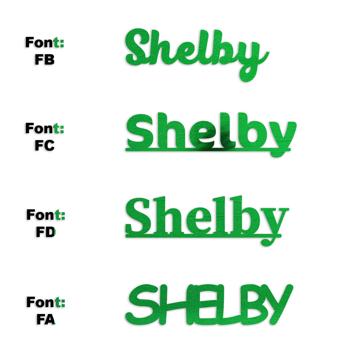 Custom-Fetti Girl - SHELBY Green