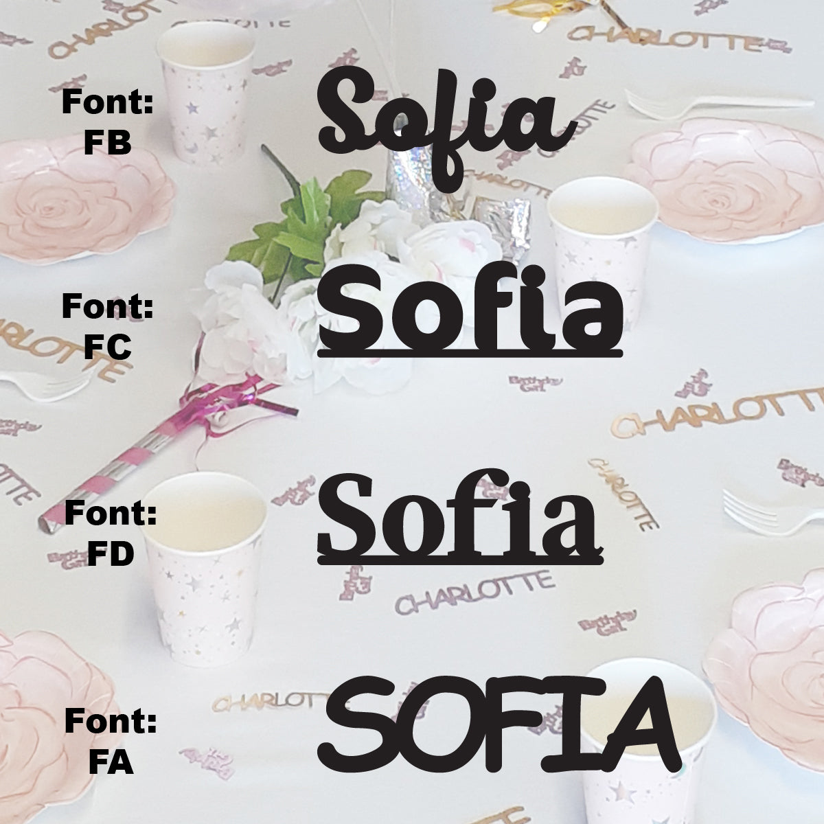 Custom-Fetti Girl - SOFIA Black