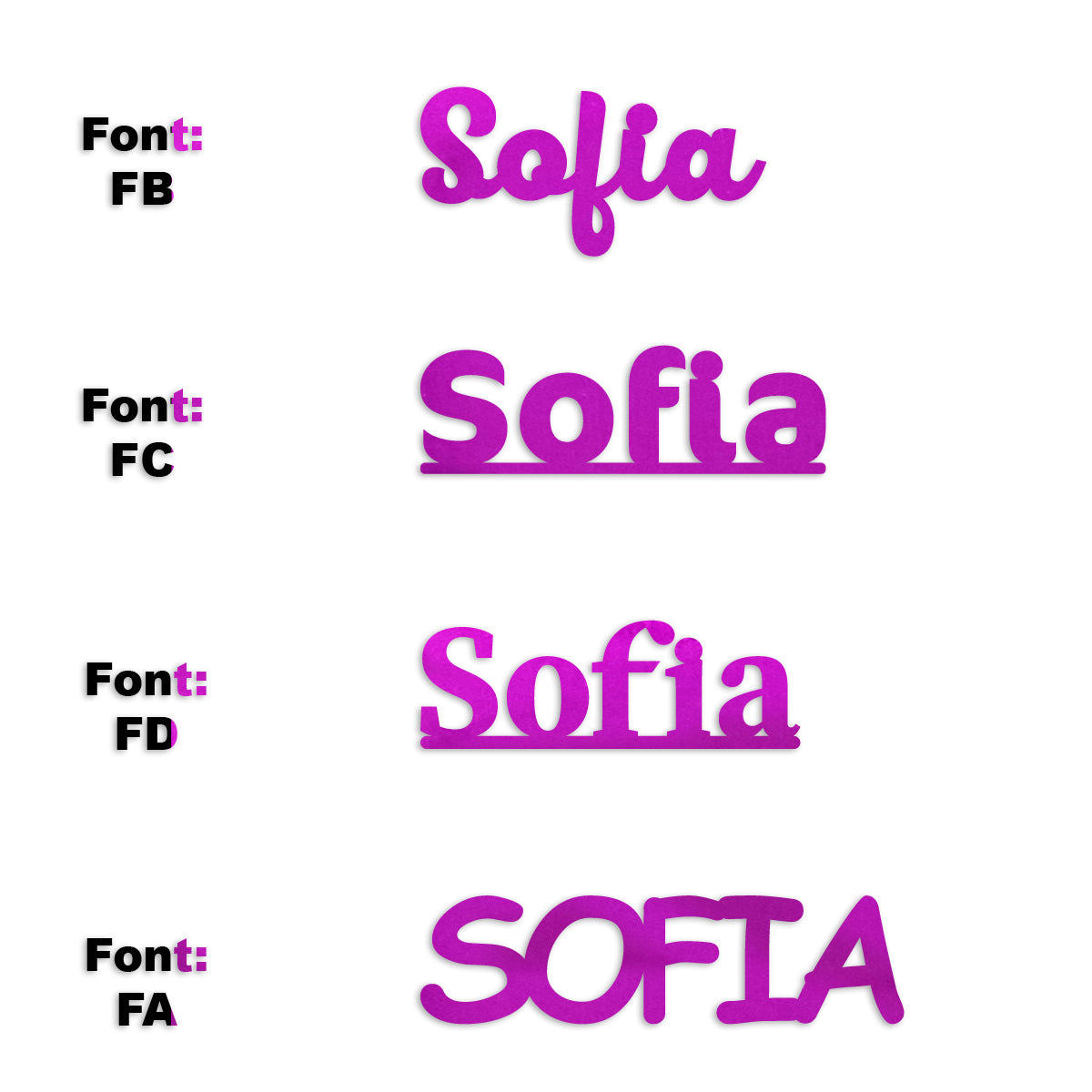 Custom-Fetti Girl - SOFIA Fuchsia