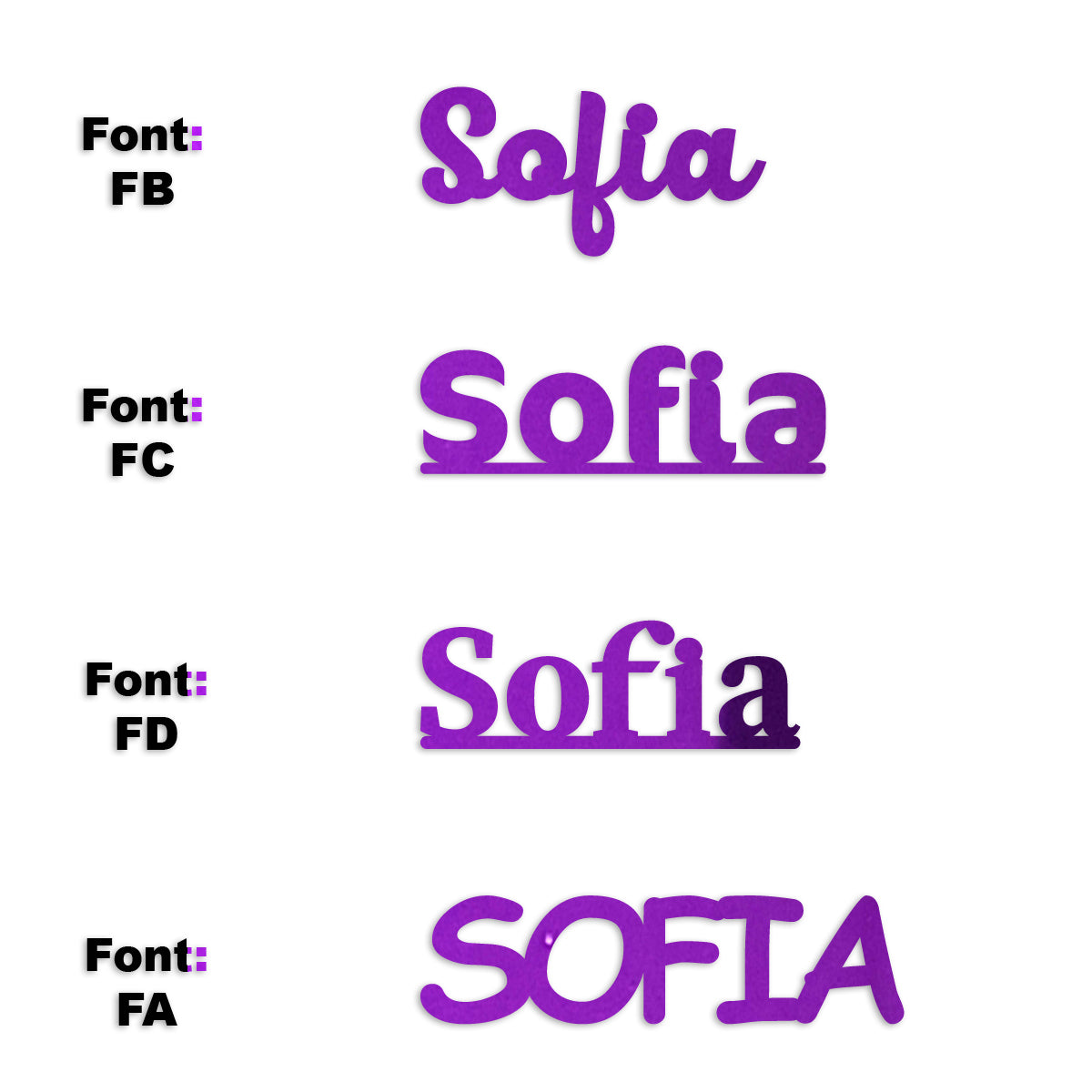 Custom-Fetti Girl - SOFIA Purple