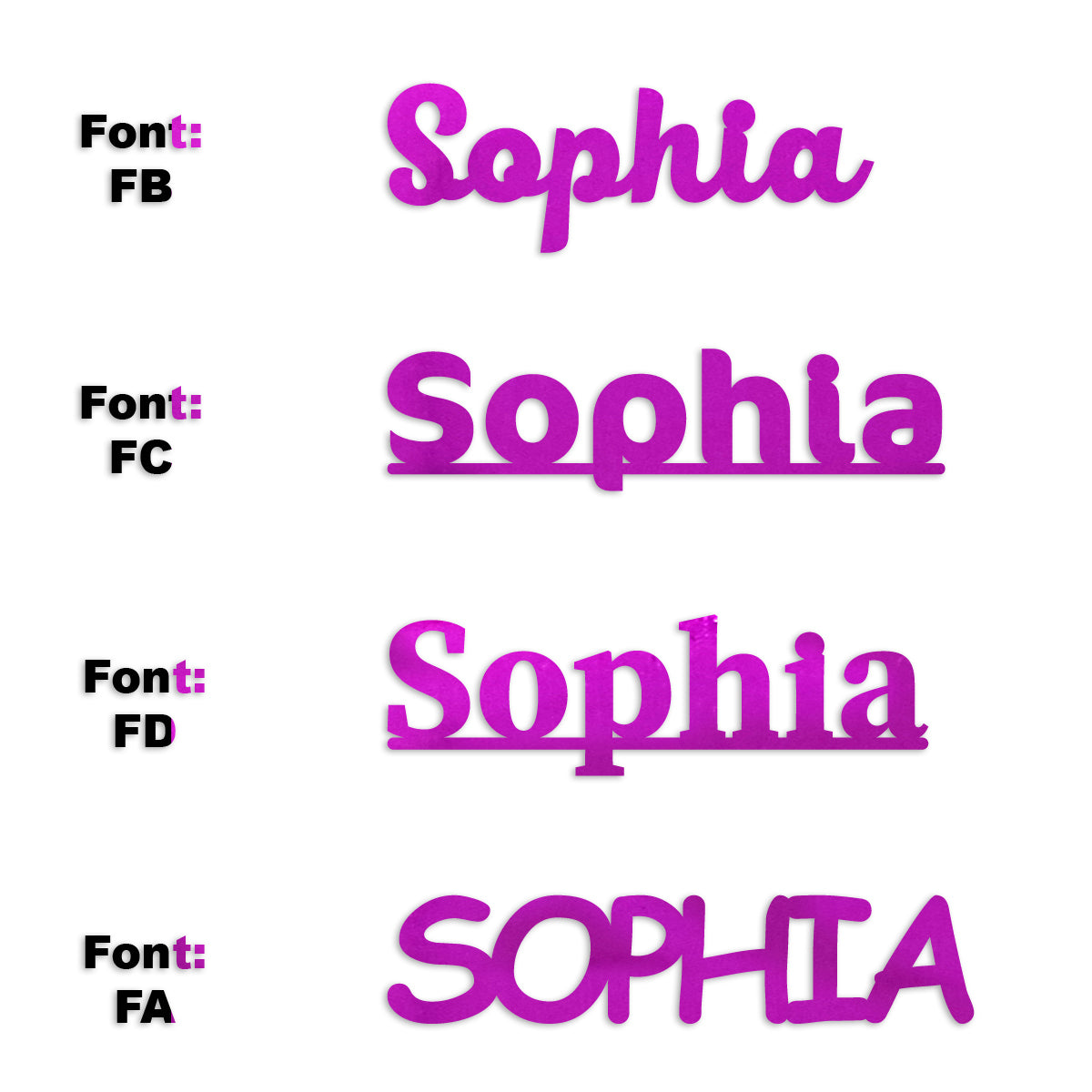 Custom-Fetti Girl - SOPHIA Fuchsia