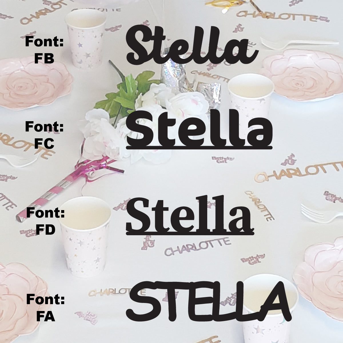 Custom-Fetti Girl - STELLA Black