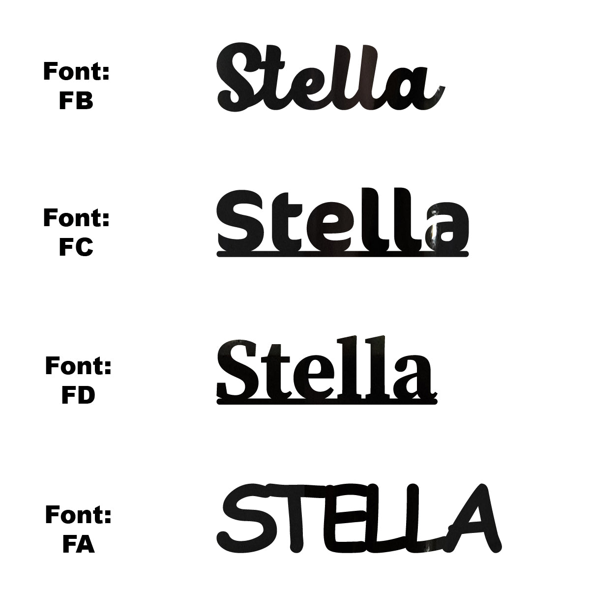 Custom-Fetti Girl - STELLA Black