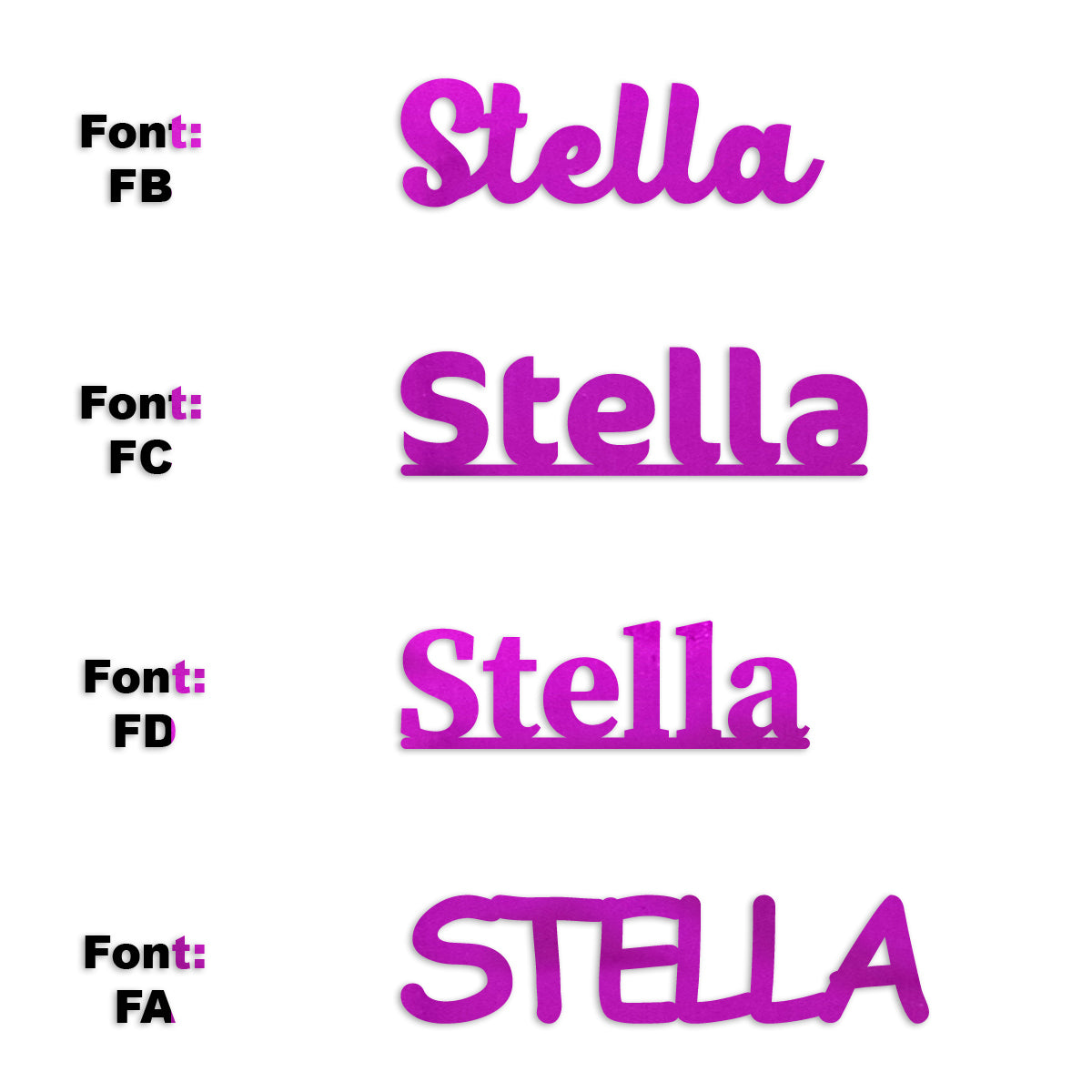 Custom-Fetti Girl - STELLA Fuchsia