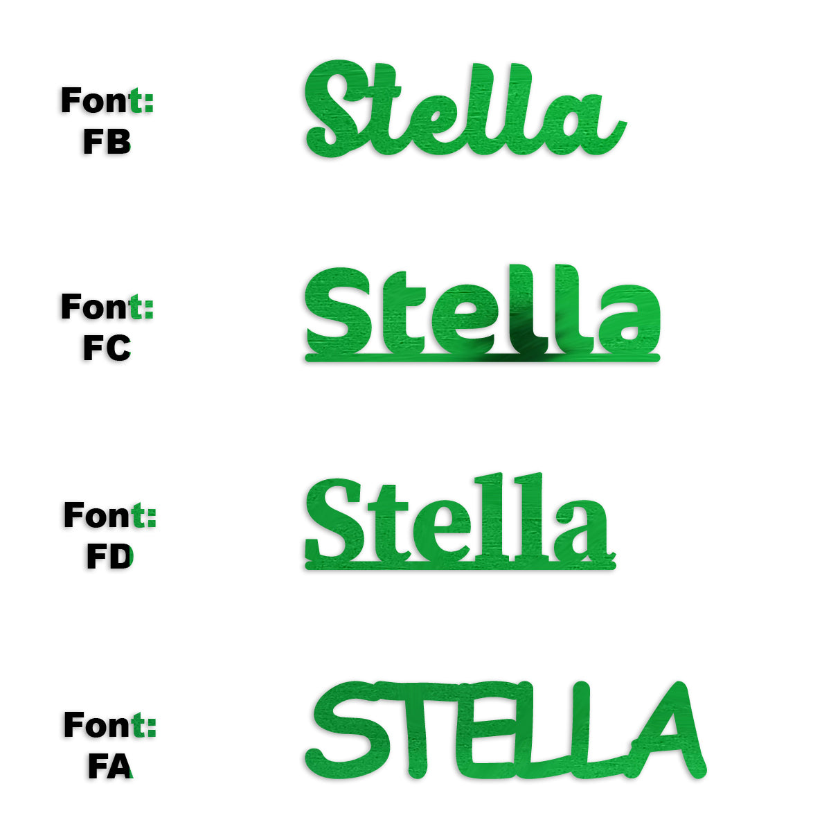 Custom-Fetti Girl - STELLA Green