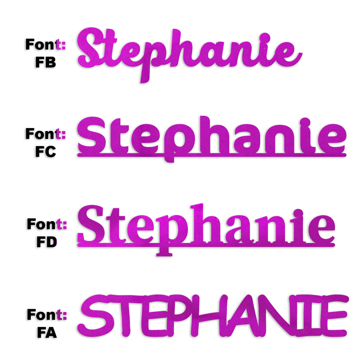 Custom-Fetti Girl - STEPHANIE Fuchsia