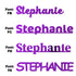 Custom-Fetti Girl - STEPHANIE Purple