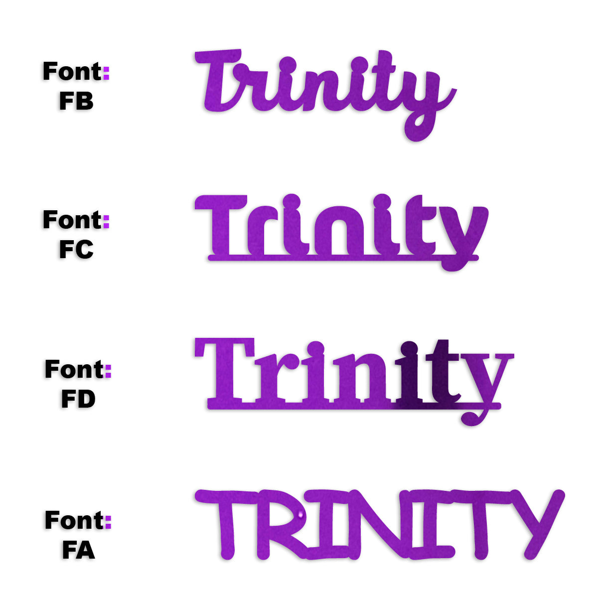 Custom-Fetti Girl - TRINITY Purple