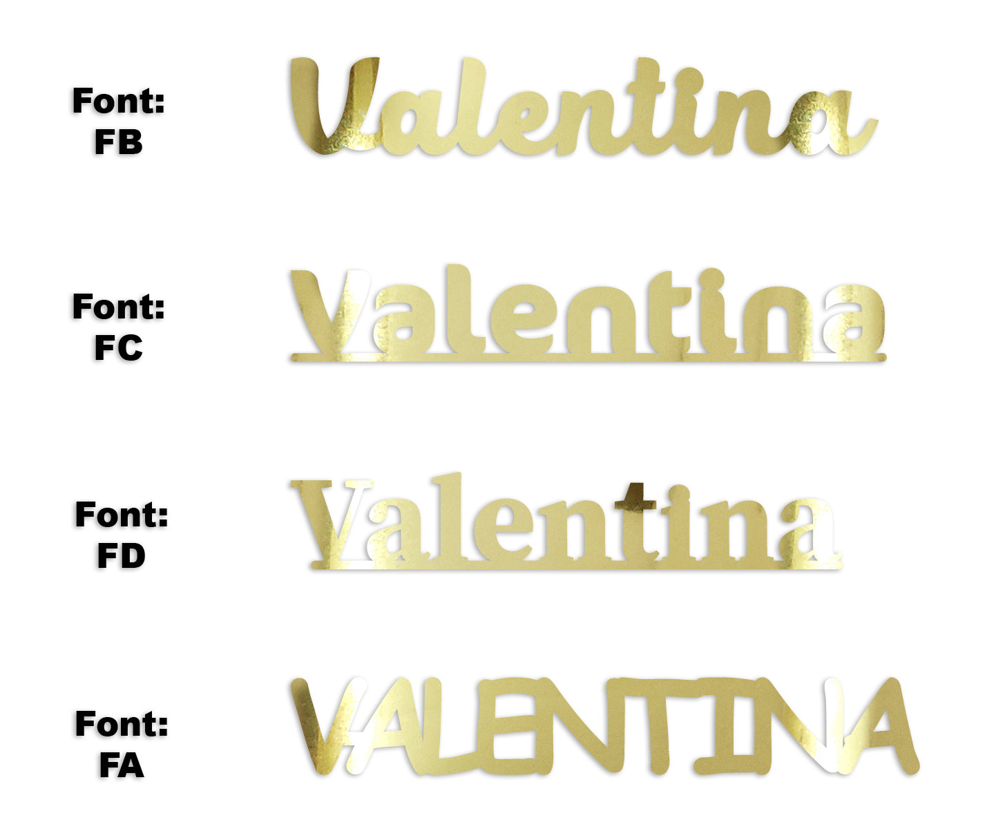 Custom-Fetti Girl - VALENTINA Gold