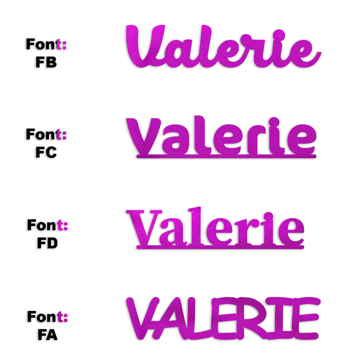 Custom-Fetti Girl - VALERIE Fuchsia