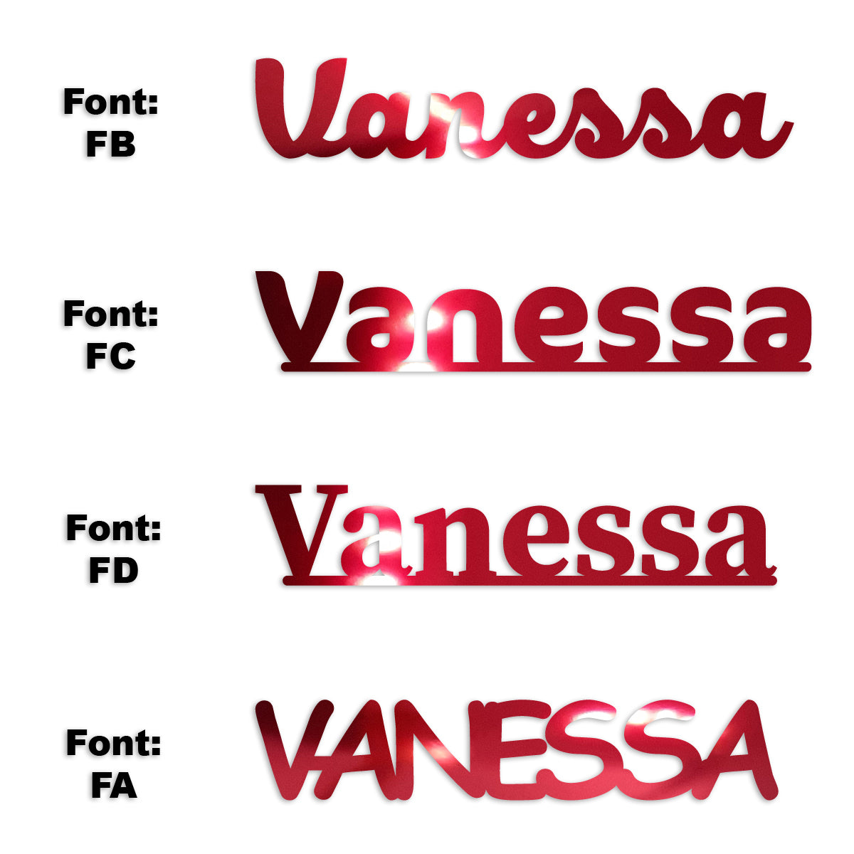 Custom-Fetti Girl - VANESSA Red