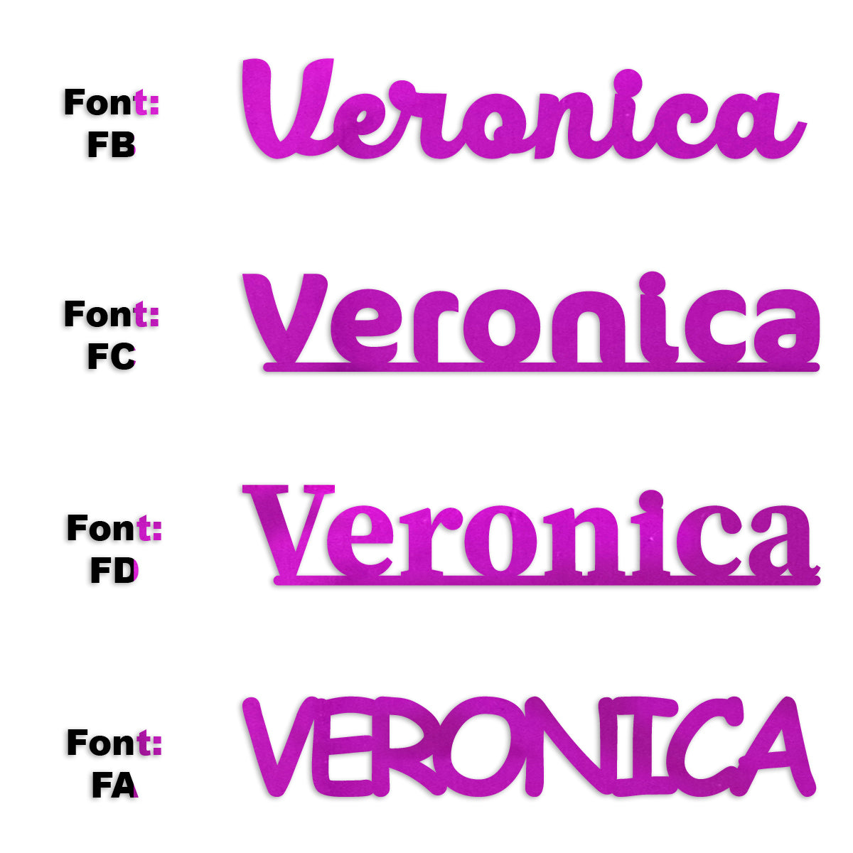 Custom-Fetti Girl - VERONICA Fuchsia