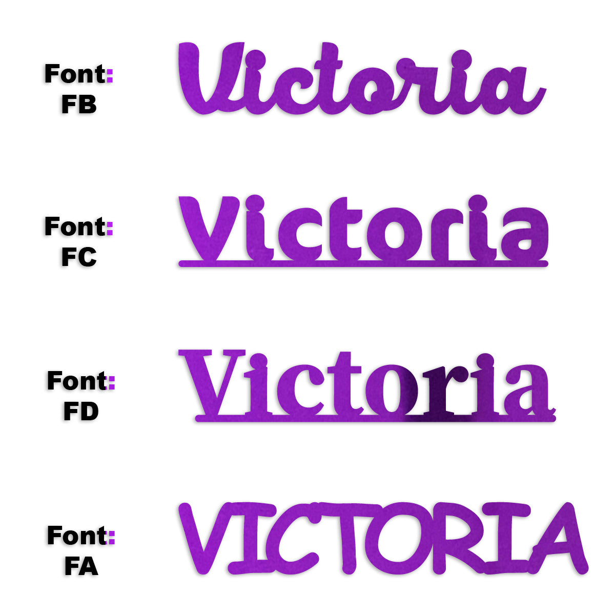 Custom-Fetti Girl - VICTORIA Purple