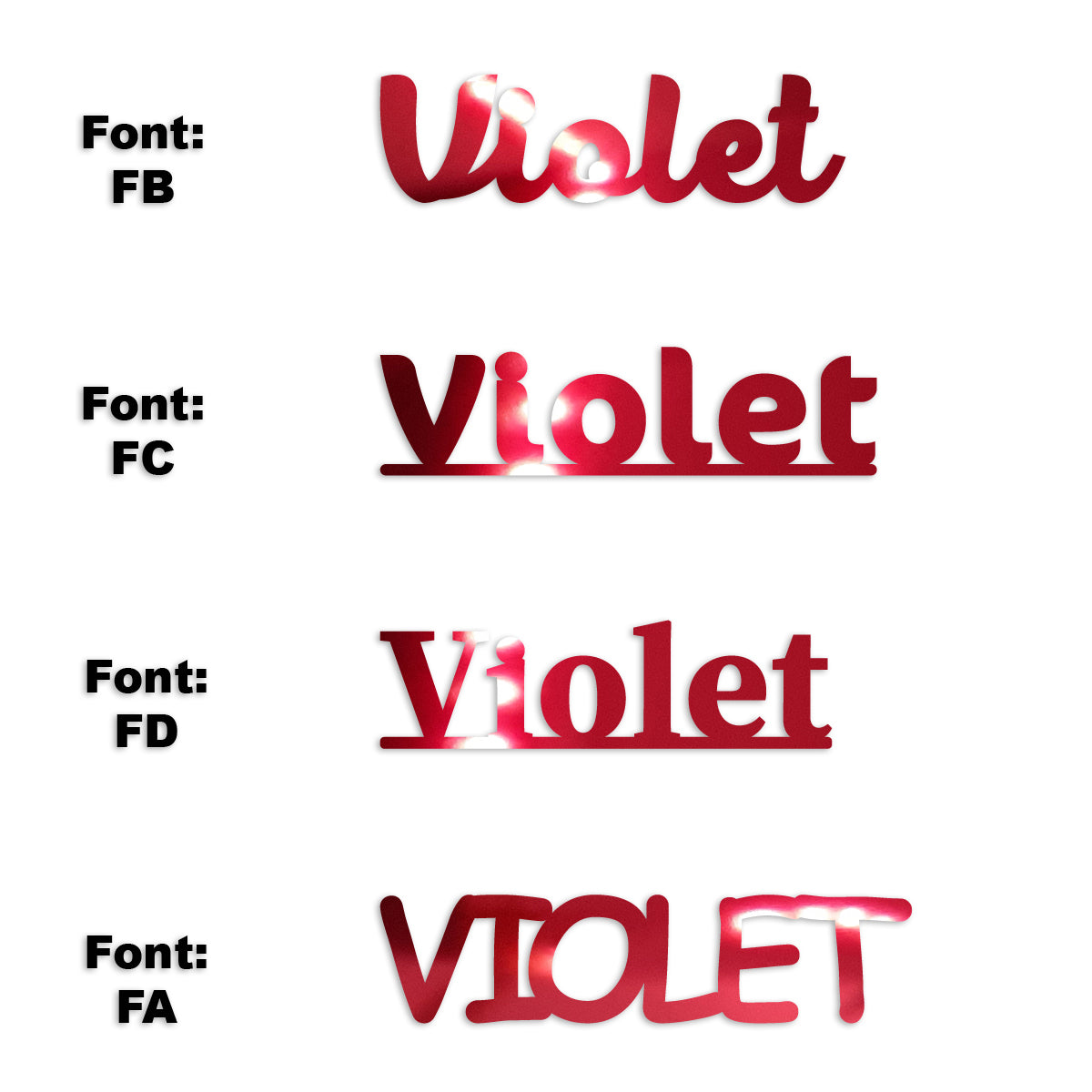 Custom-Fetti Girl - VIOLET Red