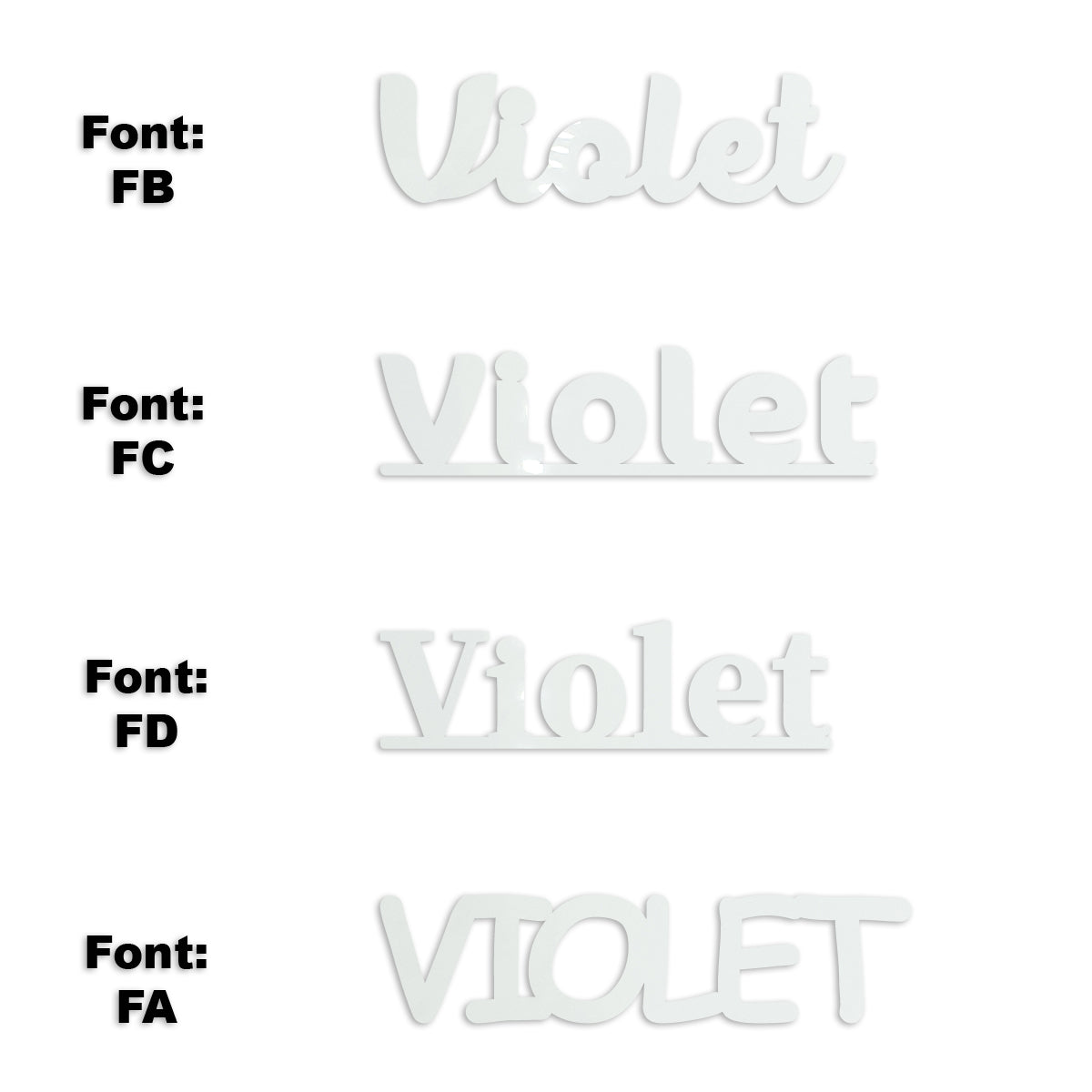 Custom-Fetti Girl - VIOLET White