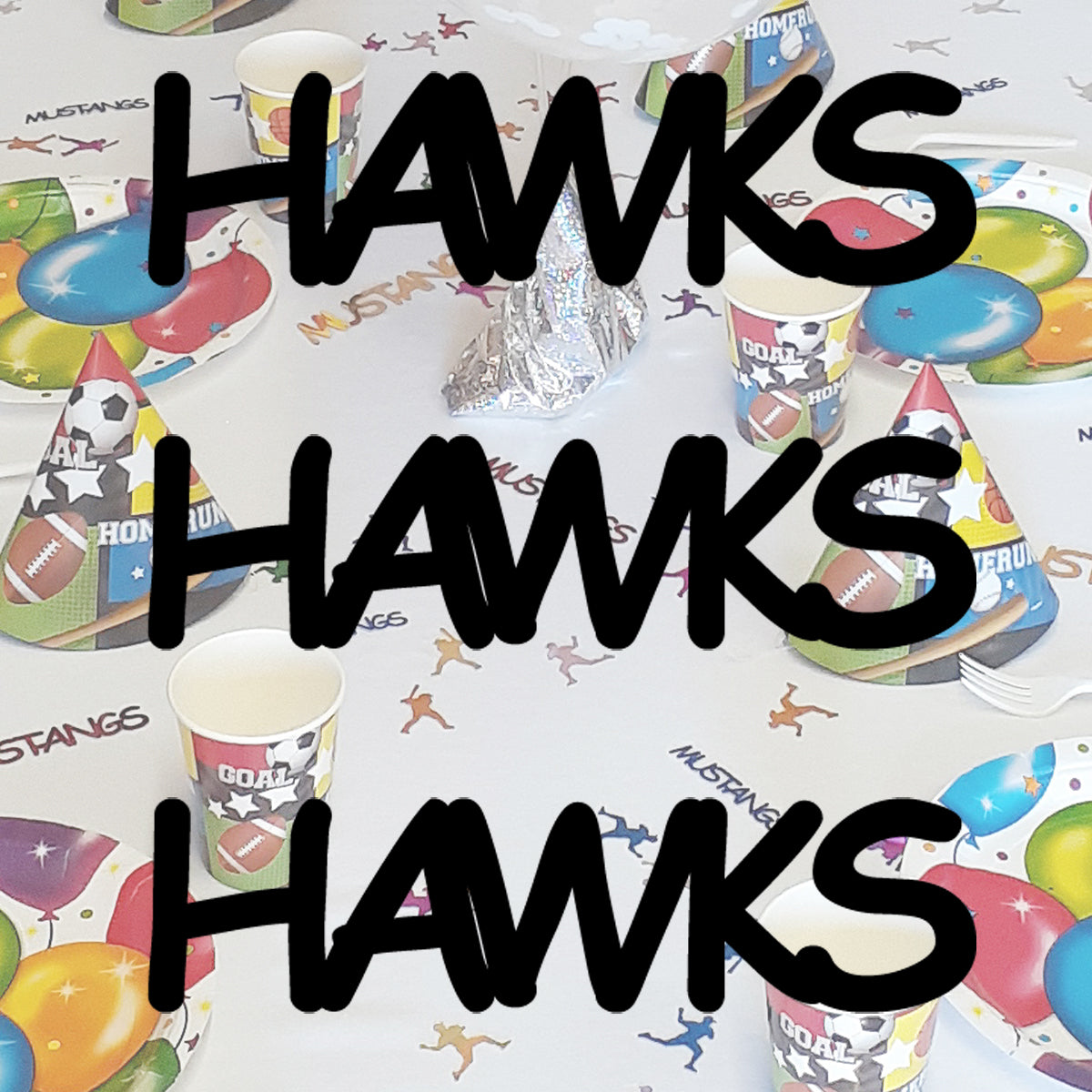 Custom-Fetti Team - HAWKS Black