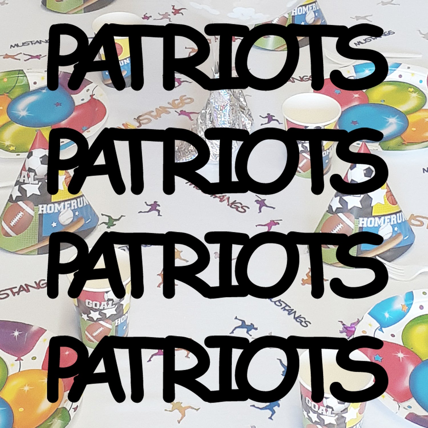 Custom-Fetti Team - PATRIOTS Black