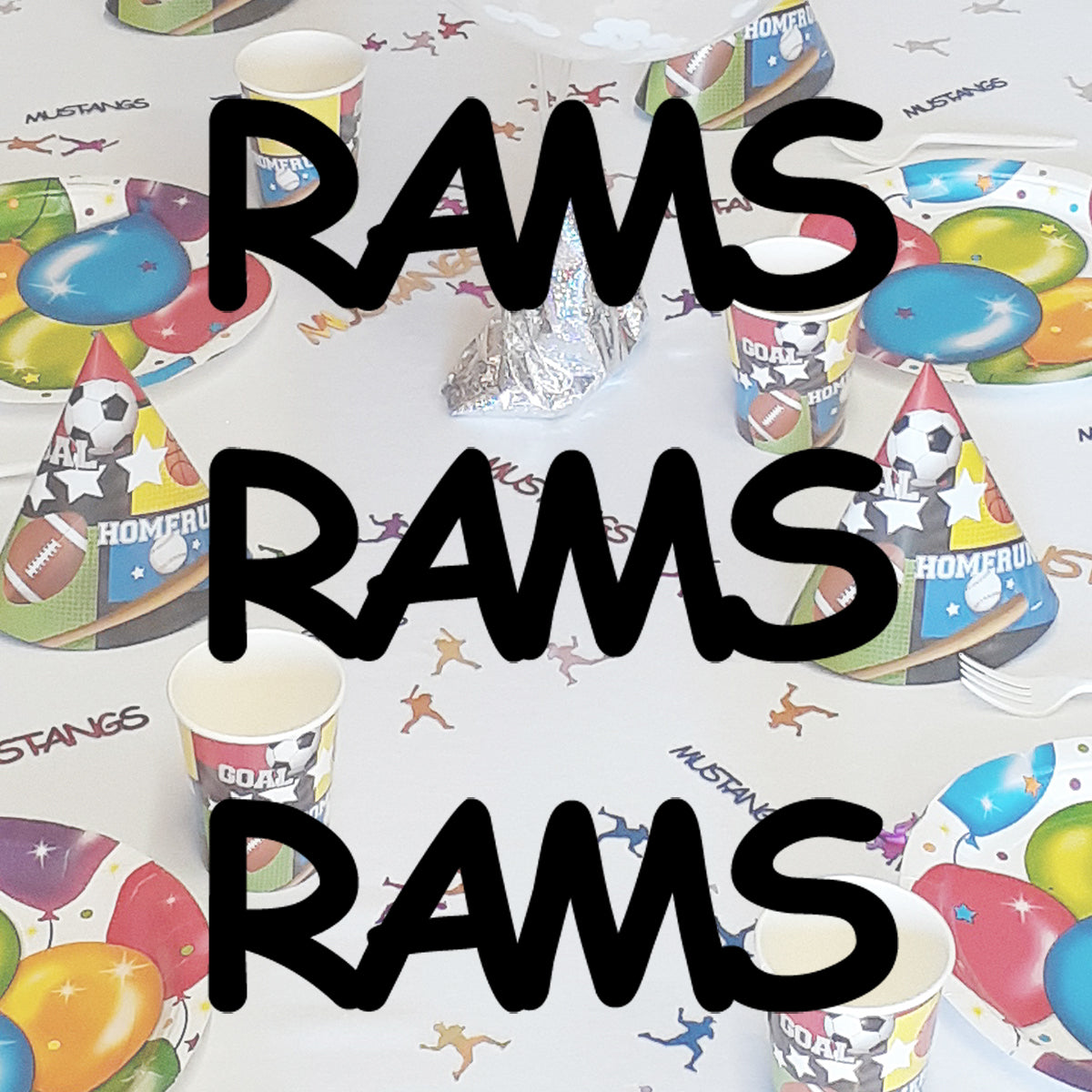 Custom-Fetti Team - RAMS Black